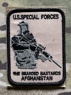 YJPF The Bearded Bastards Afghanistan Patch - TAN - nášivka