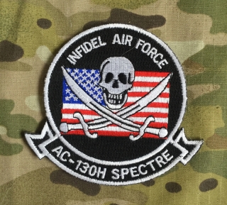 USAF AC-130H Spectre Infidel Air Force Patch nášivka