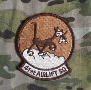 USAF 41st Airlift Squadron Patch nášivka