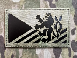 TF LaserCut Patch Czech Lion Flag Large Infra - A-TACS FG - nášivka