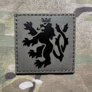TF LaserCut Patch Czech Lion Infra - Large - Ranger Green - nášivka