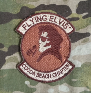 USAF 56th Rescue Squadron Flying Elvis Cocoa Beach Chapter Patch nášivka