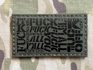 TF LaserCut Patch Fuck All Ways Infra - Olive Drab - nášivka