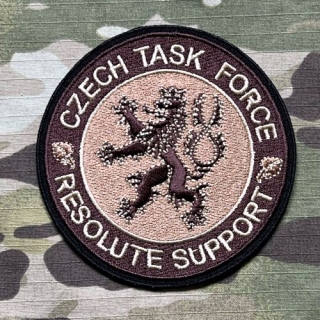 Czech Patch Czech Army Czech Task Force - Resolute Support - without Velcro - nášivka