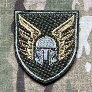 Ukrajina Military Velcro Patch 46th Airmobile Brigade - Olive - nášivka