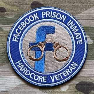NoName Facebook Prison Inmate - Hardcore Veteran Patch - nášivka