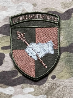 Ukrajina Military Velcro Patch Command of the Ground Forces - Brown/Olive - nášivka