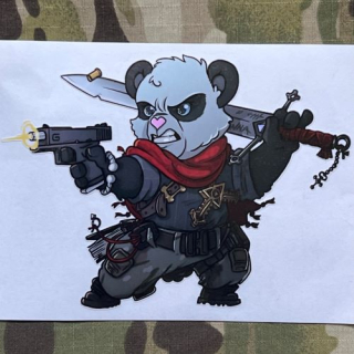 NoName Stickers Tactical Teddy Bear 4 - samolepky