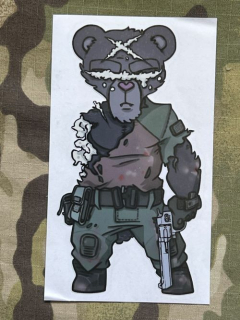 NoName Stickers Tactical Teddy Bear 8 - samolepky