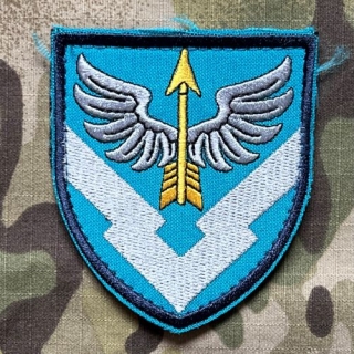 Ukrajina Military Velcro Patch Ukraina Air Force 433 Base for Storing Weapons and Equipment - nášivka