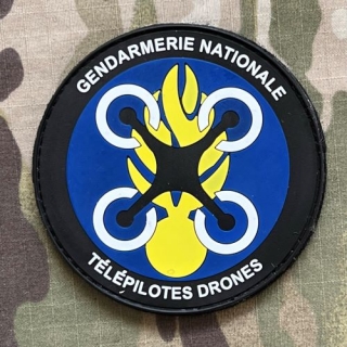 PoliceFirePatches France Gendarmerie Nationale Télépilotes Drones PVC - nášivka