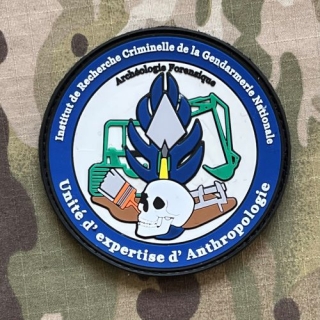 PoliceFirePatches France Gendarmerie Nationale Institut de Recherche Criminelle - Unité d´ Expertise d´Anthropologie PVC - nášivka