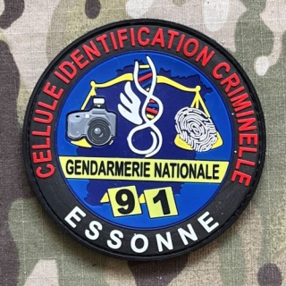 PoliceFirePatches France Gendarmerie Nationale Cellule Identification Criminelle - Essonne PVC - nášivka