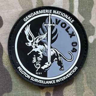 PoliceFirePatches France Gendarmerie Nationale Peloton Surveillance Intervention - VOLX 04 PVC - nášivka