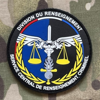 PoliceFirePatches France Gendarmerie Nationale Service Central de Renseignement Criminel - Division du Renseignement - nášivka