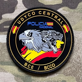 PoliceFirePatches Spain Policia Nacional UDYCO Central - BCE/BCCO PVC - nášivka