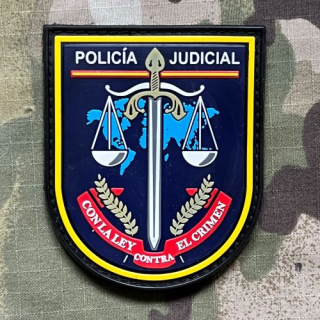 PoliceFirePatches Spain Policia Judicial PVC - Color - nášivka