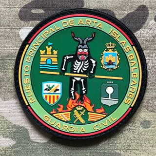 PoliceFirePatches Spain Guardia Civil - Puesto principal de Arta - Islas Baleares PVC - nášivka 