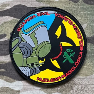 PoliceFirePatches Spain Guardia Civil - Nuclear-Radiológica-Biologica-Quimica PVC - nášivka 