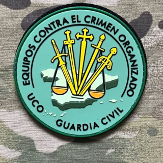 PoliceFirePatches Spain Guardia Civil - UCO - Equipos Contra el Crimen Organizado PVC - nášivka 