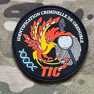 PoliceFirePatches France Gendarmerie Nationale Identification Criminelle de Grenoble PVC - nášivka