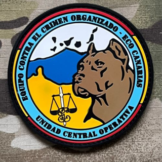 PoliceFirePatches Spain Guardia Civil - Unidad Central Operativa - Equipo Contra el Crimen Organizado - Canarias PVC - nášivka 