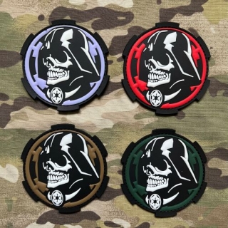 NoName Star Wars Dark Vader Skull PVC Patch - nášivka
