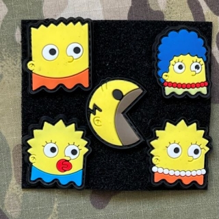 NoName Packman Simpsons Set PVC Patch - nášivka
