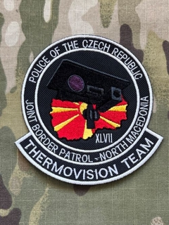 Czech Patch Police of Czech Republic - Joint Border Patrol- North Macedonia - XLVII - Termovision Team - Color - nášivka