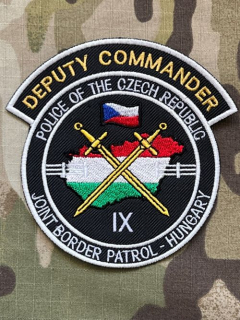Czech Patch Police of Czech Republic - Joint Border Patrol- Hungary - IX - Deputy Commander - Color - nášivka