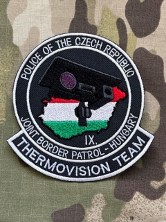 Czech Patch Police of Czech Republic - Joint Border Patrol- Hungary - IX - Termovision Team - Color - nášivka