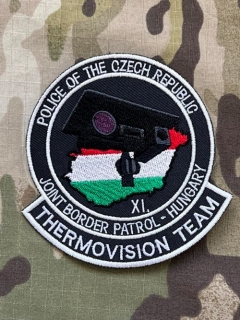 Czech Patch Police of Czech Republic - Joint Border Patrol- Hungary - XI - Termovision Team - Color - nášivka