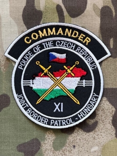 Czech Patch Police of Czech Republic - Joint Border Patrol- Hungary - XI - Commander - Color - nášivka