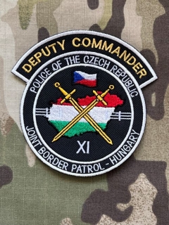 Czech Patch Police of Czech Republic - Joint Border Patrol- Hungary - XI - Deputy Commander - Color - nášivka
