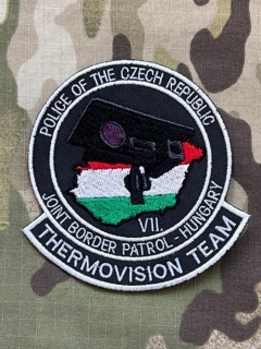 Czech Patch Police of Czech Republic - Joint Border Patrol- Hungary - VII - Thermovision Team - Color - nášivka