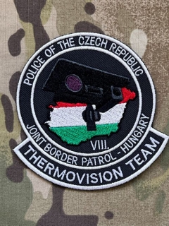 Czech Patch Police of Czech Republic - Joint Border Patrol- Hungary - VIII - Thermovision Team - Color - nášivka