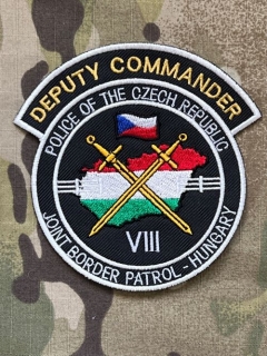 Czech Patch Police of Czech Republic - Joint Border Patrol- Hungary - VIII - Deputy Commander - Color - nášivka