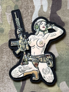 M-Tac Tactical Girl No.1 PVC Patch - Tattoo Tryzub - nášivka