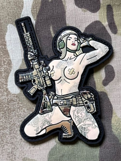 M-Tac Tactical Girl No.1 PVC Patch - Tattoo Skandinavik - nášivka