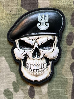 M-Tac Poland Skull in Beret - Armed Forces PVC Patch - nášivka