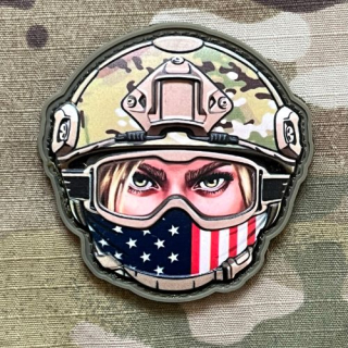 M-Tac Emoji USA Girl No.1 PVC Patch - nášivka