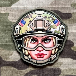 M-Tac Emoji USA Girl No.3 PVC Patch - nášivka