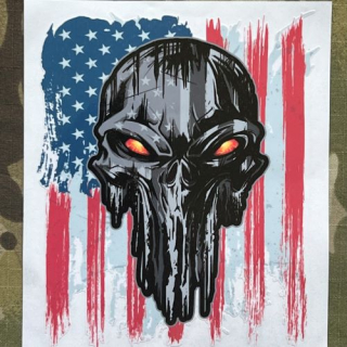 NoName Stickers US Punisher - samolepka