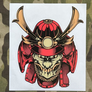 NoName Stickers Samurai Oni Mask - samolepky