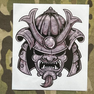NoName Stickers Samurai Oni Mask - samolepky