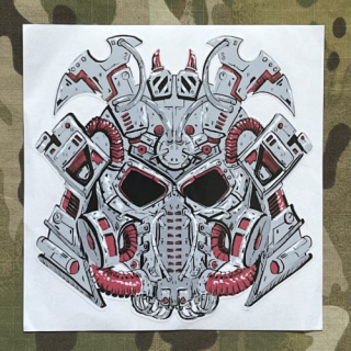 NoName Stickers Cyber Oni Mask - samolepky