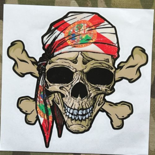 NoName Stickers Florida Pirate Skull - samolepky