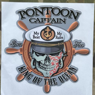 NoName Stickers Pontoon Captain - samolepky
