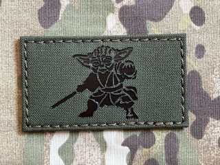 TF LaserCut Patch Yoda Star Wars Infra - Olive Drab - nášivka