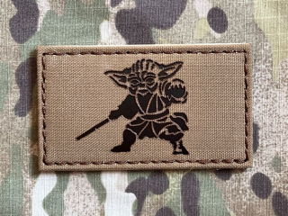 TF LaserCut Patch Yoda Star Wars Infra - Coyote Brown - nášivka